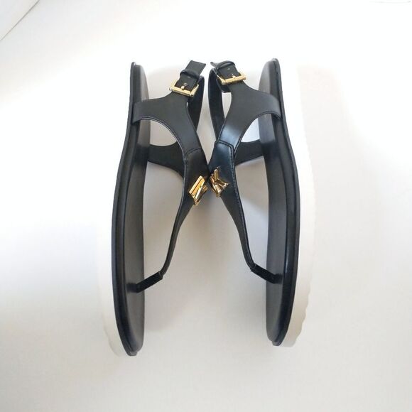 New! MICHAEL KORS Women's MK Logo Jilly T-Strap Sandal Shoe Open-Toe Size 9 NWOB - Picture 6 of 8